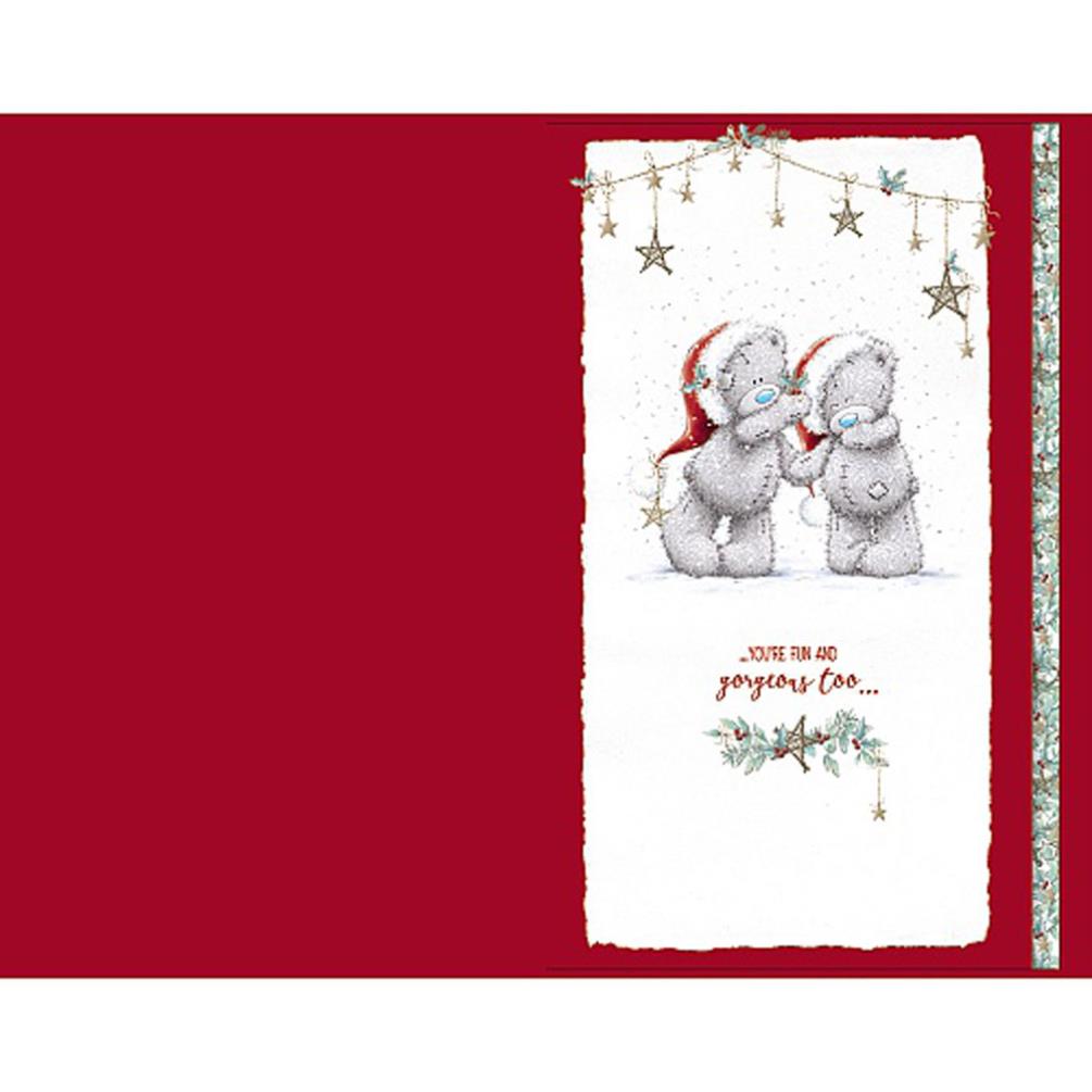 Fiancé Handmade Me to You Bear Christmas Card Extra Image 1